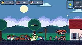 Asian dancer in cute outfit gets multiple creampies in deep forest hentai game!