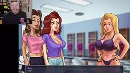 I think the dumbest reason I can't shower is in summertime saga