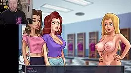 I think the dumbest reason I can't shower is in summertime saga