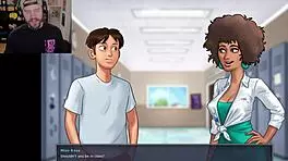 I think the dumbest reason I can't shower is in summertime saga