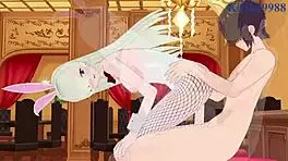 Diane and Elizabeth Liones in Bunny Girl Intense Sex