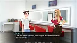 i got a pornstar to suck me off in lust legacy hentai game ep 4 to compare sizes
