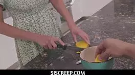 siscreep - stepsiblings jade and allen threesome with stepmom jasmine in creampie pov fun!