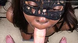 Black Girl Sucks White Guy's Dick And Gets Creampied