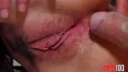 Wow! Perfect Teen with Hairy Pussy Banged Hard in Both Holes!