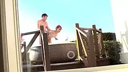 Part 2: Hey, check this G-cup beauty caregiver! She sucks and serves with a shaved tight body!