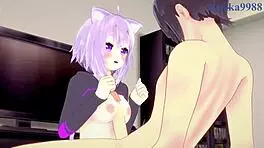 korone and okayu in intense hentai sex