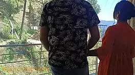 desi village girl pissing outdoors in roleplay with uncle