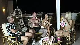 orgasm after massage in sheer lingerie with bruna and ale