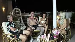 orgasm after massage in sheer lingerie with bruna and ale