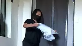 indian teen flashes cock during spa massage