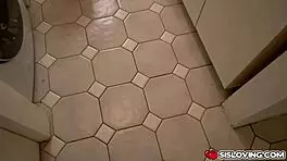 Izzy Lush spreads long legs and gets banged missionary in european group with condom