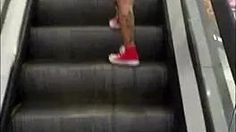 Milly Laszy Walks with Vibrator in Shopping Mall