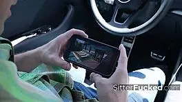 babysitter caught sneaking into the house