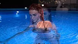 Summer heat gameplay in pool