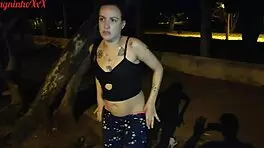 hot skinny girl asks, 'want to see my ass?'