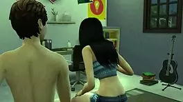 mi prima apologizes by sucking me off before i break her ass hard