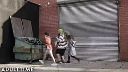 These teen lesbians Kendra and Kristen are at the picnic, licking each other's pussies passionately.