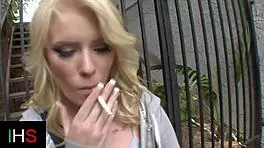 This sexy blonde teen 18+ got her pussy drilled in missionary. Huge cock left a cumshot on her tits.