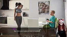 Kate the russian brunette gets groped under her skirt in public college game 😏