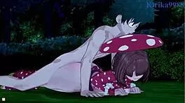 Kinoko Komori and Mei Hatsume with Izuku Midoriya in intense sex scenes