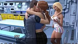 Stranded in space, jealousy sparks in tight outfit! 😅