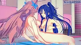 i fucked tsubasa kazanari's futanari cock so hard