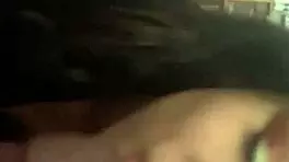 Teen swallows bbc cumshot on big latina ass in interracial facial