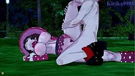 Kinoko Komori and Mei Hatsume with Izuku Midoriya in intense sex scenes