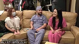 I’m thrilled as nurse Blaire Celeste’s pussy gets filled with cum