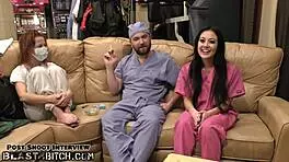 I’m thrilled as nurse Blaire Celeste’s pussy gets filled with cum