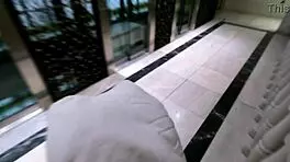 Marina Gold gets real orgasms in reverse POV. Shower brings rough anal gaping and sloppy face fucking.