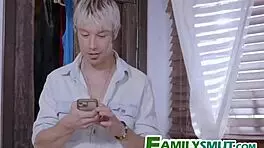 teen scout caught displaying whore talents to family in uniform threesome