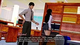 Intense Hentai Anime College Game with Brunette Big Tits and Ass