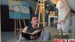 Does your submissive girlfriend deepthroat like this?