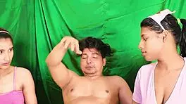 i'm teen fmf seducing roommate into threesome fuck with milf, muff diving wet pussy