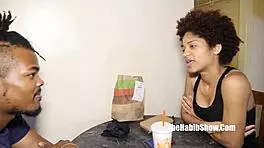 Sexy Mixed Teen Couple Fucking In Love!