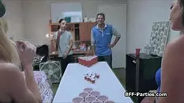 Teens Turn Beer Pong into Hot Orgy at Dorm with Group Sex