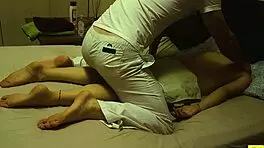 Massage Girl Oils Up Big Tits And Legs For Nuru Session! Then Hard Sex Brings Unlimited Orgasms And Cumshot.