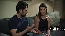 Stepuncle Eats Trimmed Pussy Of Brunette