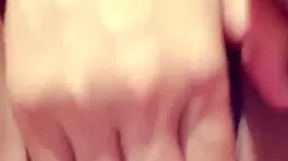 Nympho selfie girl seduces with shaved pussy squirting