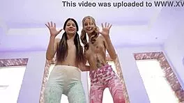 Damn! Dirty Sis Goes Wild with Strap-On in Group Anal and Ball Licking Quickie!