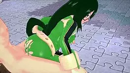 Tsuyu asui fucking in the park pov boku no hero short