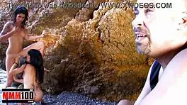 Crazy Threesome With 2 Hot Cute Brunettes At The Beach Blowjob Outdoor Cumshot Pussy Sexy Petite Sex Orgasm Spanish