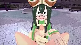 Tsuyu asui fucking in the park pov boku no hero short