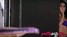 Horny Teens Play Masturbating Game Then Fuck The Pizza Guy!