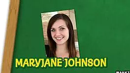 Adorable Coed Maryjane Bent Over For Rough Wanking By Teacher