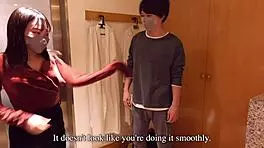 Japanese couple bathes in shower on valentines day