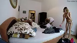 Spying 4 upskirt shots in changing room with backstage voyeur cam treats