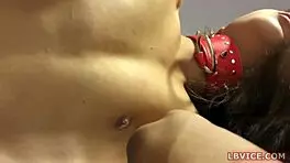 Teen Ladyboy Elle Bent Over for Hard Doggystyle Fuck